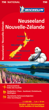 Michelin Karte Neuseeland. Nouvelle-Zélande