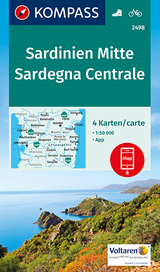 KOMPASS Wanderkarte Sardinien Mitte, Sardegna Centrale - 