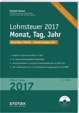 Tabelle, Lohnsteuer 2017 Monat, Tag, Jahr - Sonderausgabe Juli - 