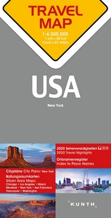 KUNTH TRAVELMAP USA 1:4 Mio.