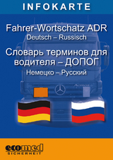 Infokarte Fahrer-Wortschatz ADR, deutsch-russisch - 