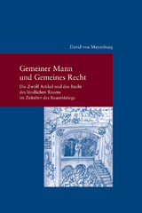 Gemeiner Mann und Gemeines Recht - David von Mayenburg