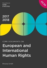 Core Documents on European and International Human Rights 2017-18 - Smith, Rhona