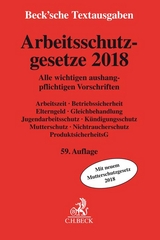 Arbeitsschutzgesetze 2018 - 