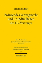 Zwingendes Vertragsrecht und Grundfreiheiten des EG-Vertrages - Oliver Remien