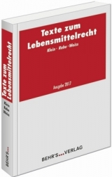 Texte zum Lebensmittelrecht - 