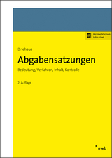 Abgabensatzungen - Hans-Joachim Driehaus