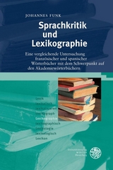 Sprachkritik und Lexikographie - Johannes Funk