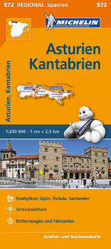 Michelin Karte Asturien, Kantabrien