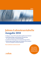 Jahres-Lohnsteuertabelle 2018 - 