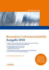 Besondere Lohnsteuertabelle 2018 - Jahr/Monat/Tag - 