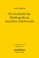 Die Geschichte des Werkbegriffs im deutschen Urheberrecht - Lisa Sommer