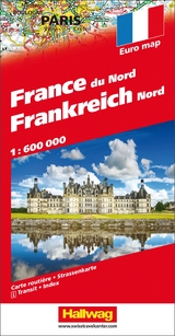 Frankreich Nord Strassenkarte - 