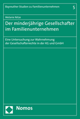 Der minderjährige Gesellschafter im Familienunternehmen - Melanie Nitze