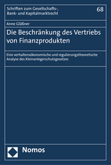 Die Beschränkung des Vertriebs von Finanzprodukten - Anne Gläßner