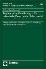 Angemessene Vorkehrungen für behinderte Menschen im Arbeitsrecht - Cathleen Rabe-Rosendahl