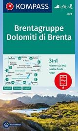 KOMPASS Wanderkarte 073 Brentagruppe, Dolomiti di Brenta 1:25.000