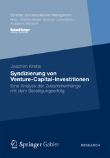 Syndizierung von Venture-Capital-Investitionen - Joachim Krebs