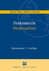 Denkmalrecht Niedersachsen - Andreas Kleine-Tebbe, Dieter J Martin, Christian Guntau