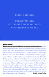 Übersetzungen und freie Übertragungen verschiedener Werke - Rudolf Steiner