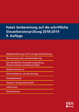 Paket Vorbereitung auf die schriftliche Steuerberaterprüfung 2018/2019 - Maus, Günter; Endlich, Günter; Fränznick, Thomas; Jahn, Thorsten; Knies, Jörg-Thomas; Mutschler, Ingo; Scheel, Thomas; Ratjen, Carola; Sager, Silke; Schimpf, Nadine; Alber, Matthias; Blankenhorn, Harald; Goldhorn, Matthias; Fränznick, Siegfried; Hoffmann, Ingo; Dürr, Christiane; Schmidt, Stephan; Lang, Fritz; Jacobi, Rene; Koke, Katja; Radeisen, Rolf-Rüdiger