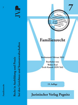 Familienrecht - Kral, Walter; Kausch, Erich; Juristischer Verlag Pegnitz GmbH