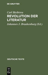 Revolution der Literatur - Carl Bleibtreu