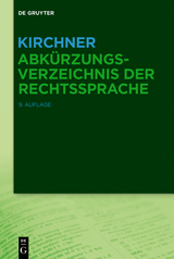 Abkürzungsverzeichnis der Rechtssprache - 