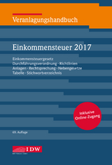 Veranlagungshandbuch Einkommensteuer 2017 - Institut der Wirtschaftsprüfer