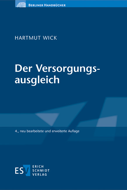 Der Versorgungsausgleich - Hartmut Wick