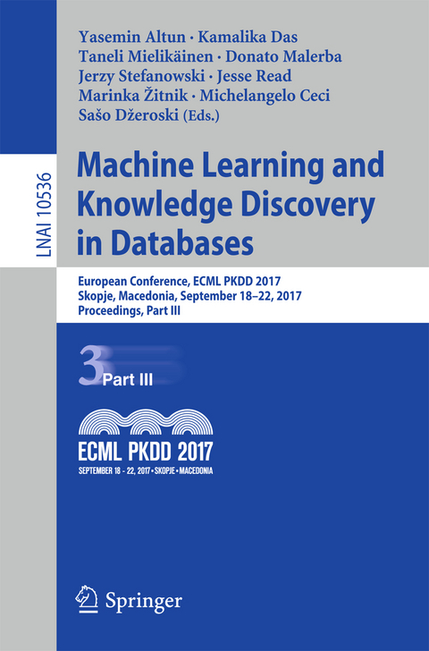 Machine Learning and Knowledge Discovery in Databases - 