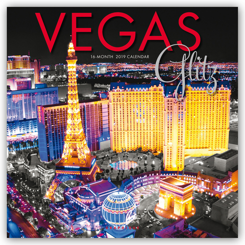 VEGAS GLITZ 2019 SQUARE WALL CALENDAR -  Graphique