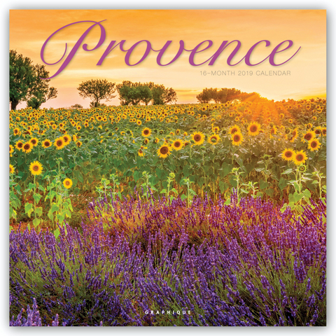 PROVENCE 2019 SQUARE WALL CALENDAR -  Graphique