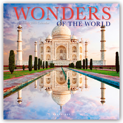 WONDERS OF THE WORLD 2019 SQUARE WALL CA -  Graphique