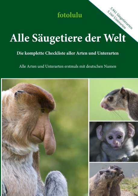 Alle Säugetiere der Welt -  fotolulu