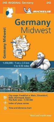 Germany Midwest - Michelin Regional Map 543