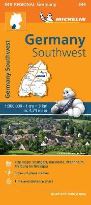 Germany Southwest - Michelin Regional Map 545 -  Michelin