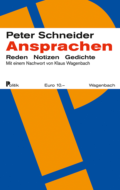 Ansprachen - Peter Schneider