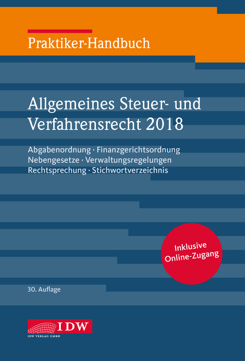 Praktiker-Handbuch Allgemeines Steuer- und Verfahrensrecht 2018 - 