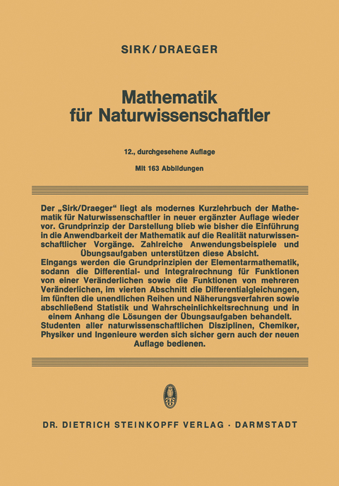 Mathematik für Naturwissenschaftler - H. Sirk