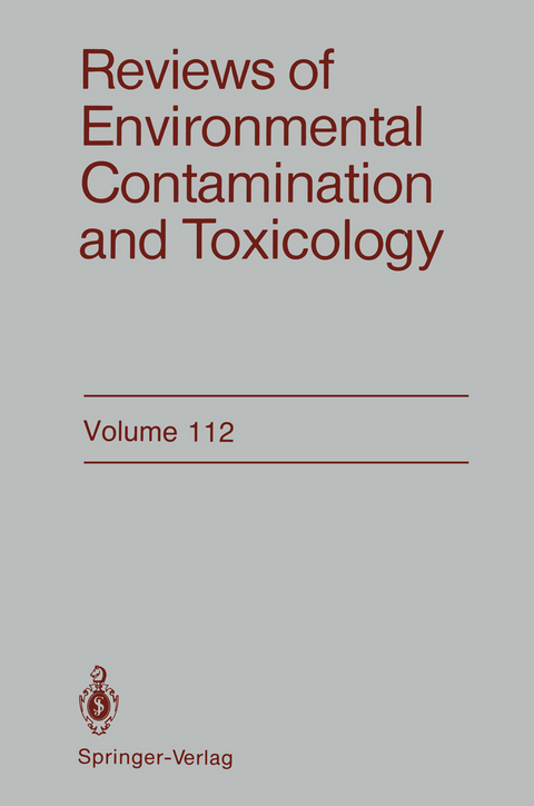 Reviews of Environmental Contamination and Toxicology - Dr. George W. Ware