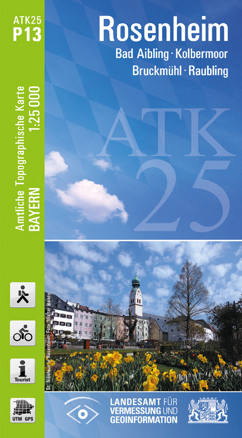 ATK25-P13 Rosenheim (Amtliche Topographische Karte 1:25000) - Breitband und Vermessung Landesamt für Digitalisierung  Bayern