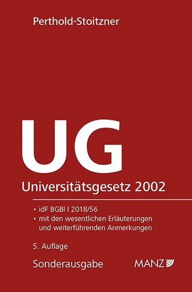 Universitätsgesetz 2002 - UG - Bettina Perthold-Stoitzner