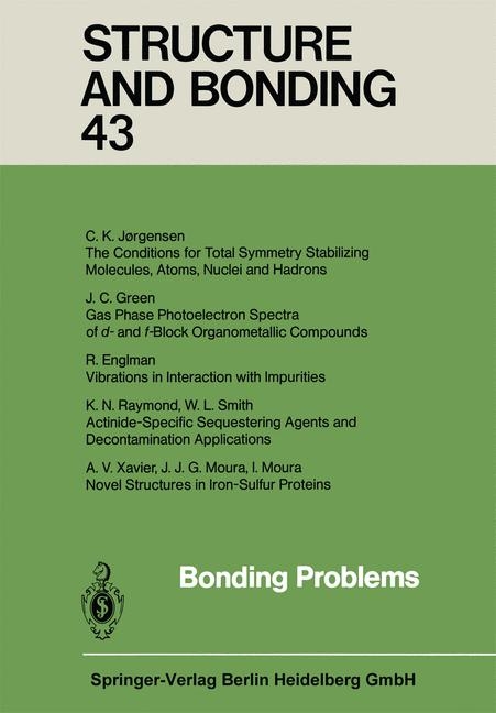 Bonding Problems - Xuan Duan, Lutz H. Gade, Gerard Parkin, Kenneth R. Poeppelmeier, Fraser Andrew Armstrong, Mikko Takano, David Michael P. Mingos