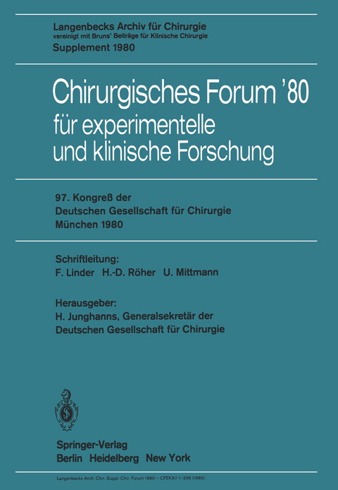 Chirurgisches Forum’80 - 