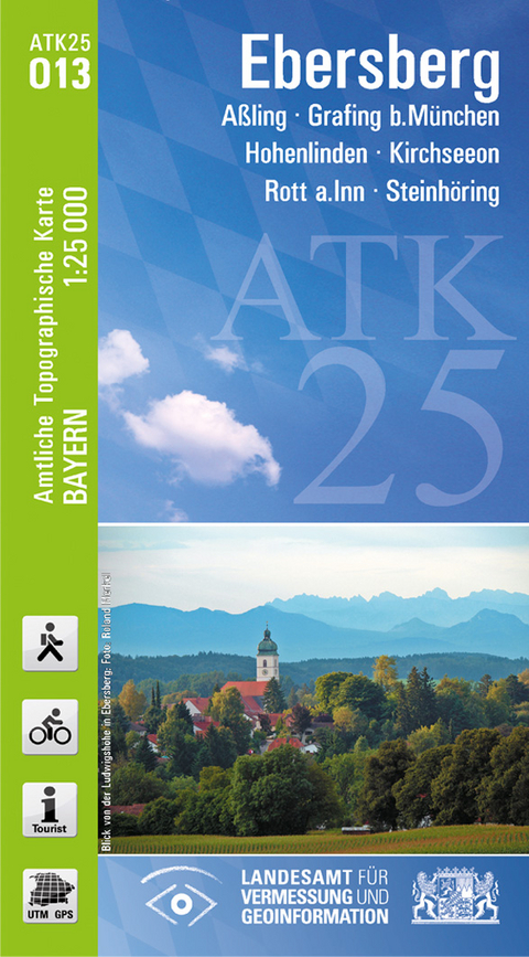 ATK25-O13 Ebersberg (Amtliche Topographische Karte 1:25000) - Breitband und Vermessung Landesamt für Digitalisierung  Bayern