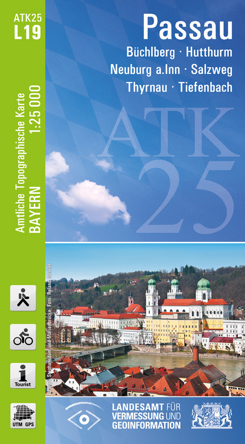 ATK25-L19 Passau (Amtliche Topographische Karte 1:25000) - Breitband und Vermessung Landesamt für Digitalisierung  Bayern