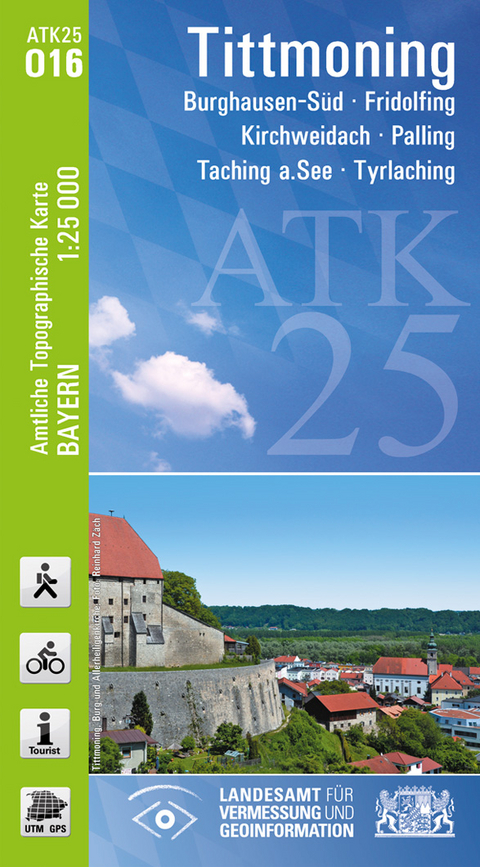 ATK25-O16 Tittmoning (Amtliche Topographische Karte 1:25000) - Breitband und Vermessung Landesamt für Digitalisierung  Bayern