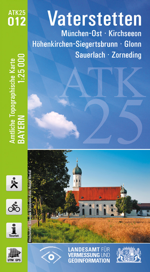 ATK25-O12 Vaterstetten (Amtliche Topographische Karte 1:25000) - Breitband und Vermessung Landesamt für Digitalisierung  Bayern