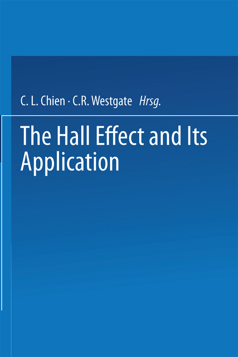 The Hall Effect and Its Applications - 